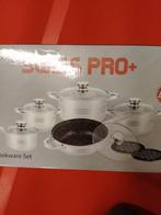 Swiss Pro+ kookpottenset / pannenset 12 delig NIEUW, Ophalen, Nieuw, Pannenset