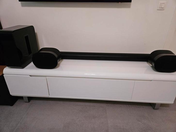 Sonos ARC + Subwoofer G3 + 2x ERA 300 kompleet, TV, Hi-fi & Vidéo, Ensembles home-cinéma, Comme neuf, Autres marques, Enlèvement