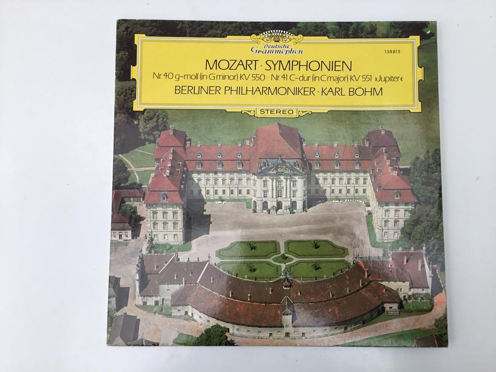 Disque Vinyle W.A Mozart 33 tours Symphonie N°40 en Sol Mineur