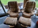 Stressless ekornes relax zetels, Ophalen, Gebruikt, Tweepersoons, Leer