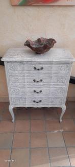 Commode vintage avec 4 grands tiroirs, Maison & Meubles, Armoires | Commodes, 3 ou 4 tiroirs, 25 à 50 cm, Moins de 100 cm, Comme neuf