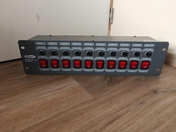 Showtec DJ-Switch 10 Schuko – 10-kanaals schakelpaneel, Dieren en Toebehoren, Vissen | Aquaria en Toebehoren, Gebruikt, Overige typen