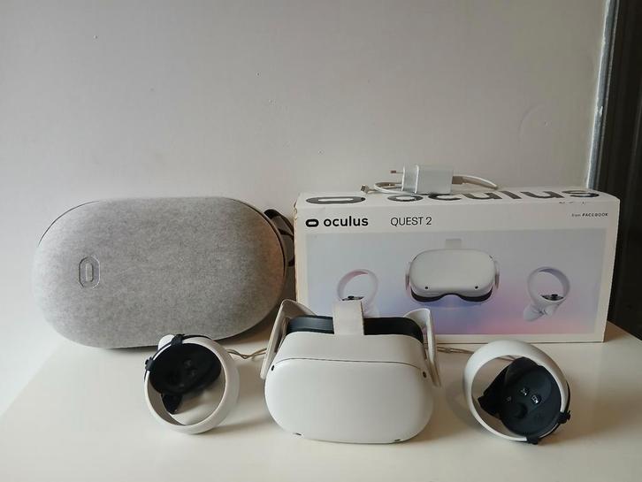 Meta Quest 2 van 256 GB volledig + unieke travelcase, Games en Spelcomputers, Virtual Reality, Gebruikt, Overige platformen, VR-bril