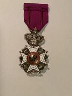 Medaille Ridder in de Leopold 1 Orde, Verzamelen, Ophalen of Verzenden, Landmacht, Lintje, Medaille of Wings