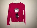 T-shirt manches longues 140, Enlèvement ou Envoi, Utilisé, Fille, Chemise ou À manches longues
