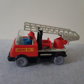 Playmobil brandweer, fire truck engine no 7, 3236