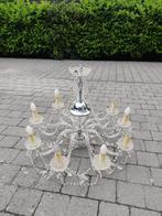 Kristallen luster, Huis en Inrichting, Lampen | Kroonluchters, Ophalen, Gebruikt, Glas