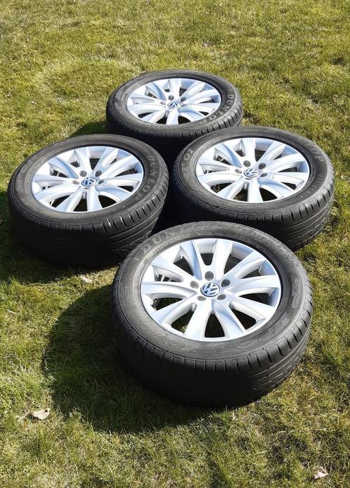 Aluminium velgen + banden 17" (Volkswagen), Auto-onderdelen, Banden en Velgen, Banden en Velgen, 17 inch, Ophalen