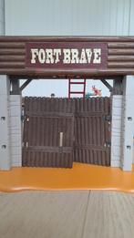 Playmobil Fort Brave 5245 cowboys postwagen 4399, Ophalen of Verzenden, Gebruikt