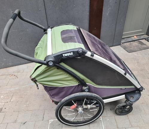 Fietskar Thule CAB 2, Fietsen en Brommers, Fietsaccessoires | Aanhangwagens en Karren, Gebruikt, Aanhangfiets, 40 tot 60 kg, Vering