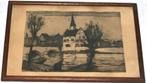 Auguste Oleffe (1867-1931) - ets, Antiek en Kunst, Kunst | Etsen en Gravures, Ophalen of Verzenden