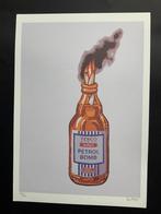 Banksy,Tesco Petrol Bomp litho genummerd met stempel, Antiek en Kunst, Ophalen of Verzenden