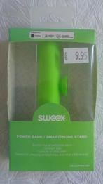 Powerbank chargeur 2500mAh avec cable ventuse vert Sweex, Telecommunicatie, Mobiele telefoons | Batterijen en Accu's, Ophalen of Verzenden