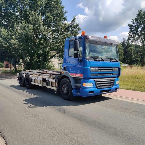 Daf cf85 containervrachtwagen, Auto's, Vrachtwagens, Particulier, DAF, Diesel, Euro 5, 2 deurs, Automaat, Blauw, Grijs, Stof, Achterwielaandrijving