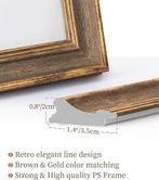 gouden houten fotolijst | 13 x 18 cm | GRATIS LEVERING, -, Verzenden, -, Nieuw