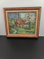 Schilderij oud huisje, Ophalen