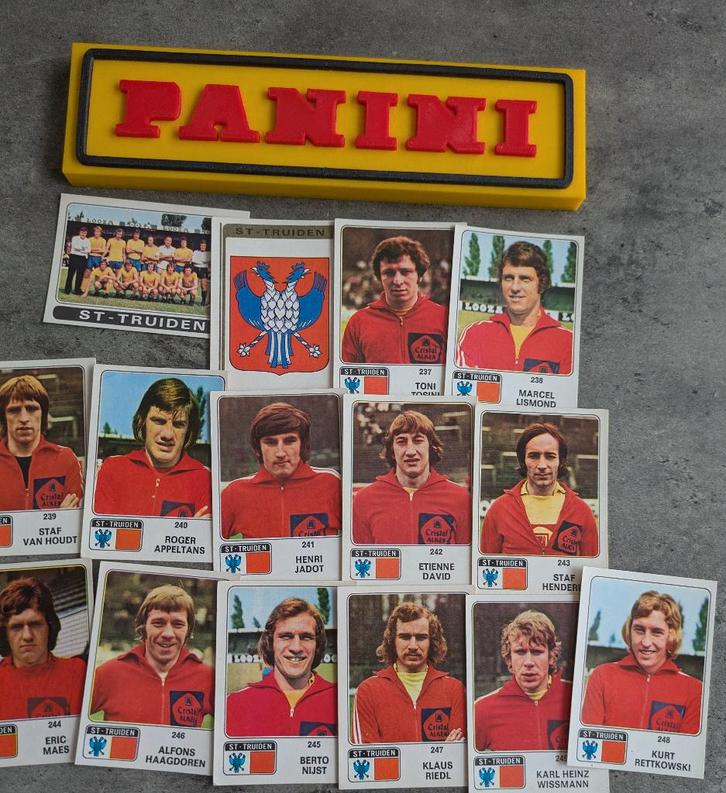 PANINI FOOTBALL 1973/74 SINT TRUIDEN 15X STICKERS 1973, Hobby en Vrije tijd, Stickers en Plaatjes, Nieuw, Verzenden