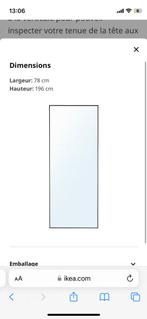 Nieuwe IKEA HOVET-spiegel, Huis en Inrichting, Woonaccessoires | Spiegels, Nieuw, 75 tot 100 cm, 150 tot 200 cm, Rechthoekig