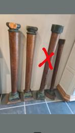 Oude houten zuilen afkomstig van altaar in de kerk, Antiek en Kunst, Ophalen