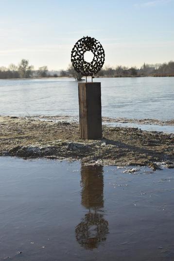 Brute, stalen tuinkunstwerken, Tuin en Terras, Ophalen of Verzenden, Nieuw, Metaal, Abstract beeld