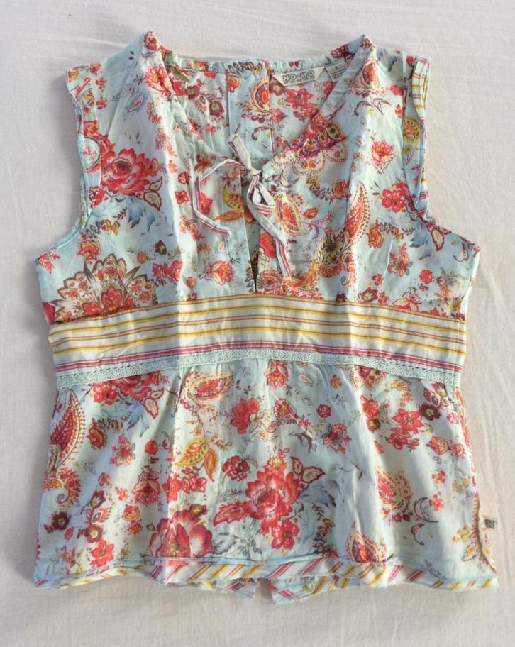 gebloemd bloesje No-No 122 128, Kinderen en Baby's, Kinderkleding | Maat 122, Gebruikt, Meisje, Overige typen, Ophalen of Verzenden