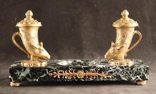 Verguld bronzen Empire inktstel, Antiek en Kunst, Antiek | Woonaccessoires, Ophalen of Verzenden