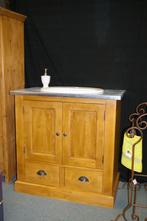 Meuble lavabo pin massif neuf, Maison & Meubles, Salle de bain | Meubles de Salle de bain, Enlèvement, Comme neuf, Meuble lavabo