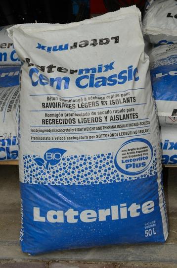 10 zakken Latermix Cem Classic: lichte drainagemortel  beschikbaar voor biedingen