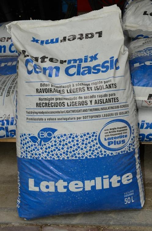 10 zakken Latermix Cem Classic: lichte drainagemortel, Doe-het-zelf en Bouw, Overige Doe-Het-Zelf en Bouw, Nieuw, Ophalen