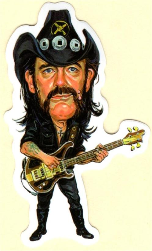 Motorhead Lemmy Kilmister sticker #5, Verzamelen, Muziek, Artiesten en Beroemdheden, Nieuw, Verzenden
