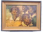 reproductie Rubens 'negerkoppen', Antiek en Kunst, Ophalen of Verzenden