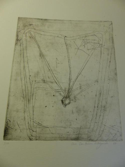 VAN DER BEKEN, Hildegarde, ets, 1988, Antiek en Kunst, Kunst | Etsen en Gravures, Ophalen of Verzenden