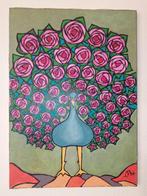 Pauw van rozen, Antiek en Kunst, Kunst | Schilderijen | Modern, Ophalen