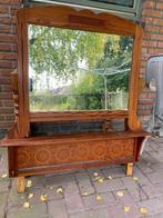 Supermooi antieke kastje met spiegel boven. Marmeren blad., Antiek en Kunst, Antiek | Meubels | Kasten, Ophalen