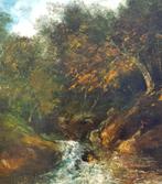 COURBET - Olieverf op doek c.1870 - Waterval in het bos, Verzenden