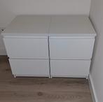 2x Malm Ikea Nachtkastje, Huis en Inrichting, Kasten | Ladekasten, Ophalen, Zo goed als nieuw