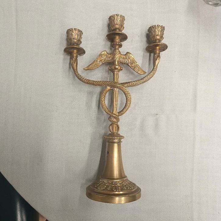 kandelaar, Antiek en Kunst, Antiek | Kandelaars, Overige materialen, Ophalen of Verzenden