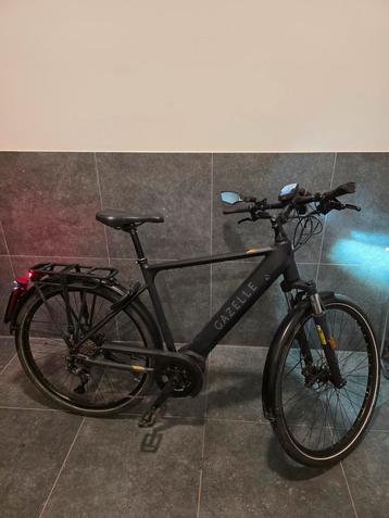 GAZELLE MEDEO T10 SPEED HEREN 55 ZWART, 51 à 55 cm, 50 km par batterie ou plus, Enlèvement, Utilisé