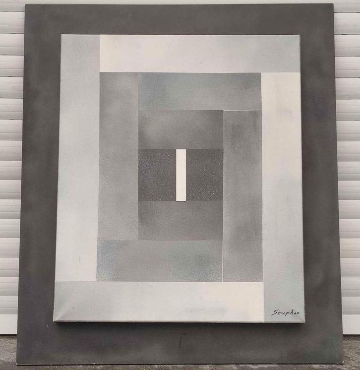 Huile sur toile signe Michel seuphor, Antiek en Kunst, Kunst | Schilderijen | Klassiek, Ophalen of Verzenden