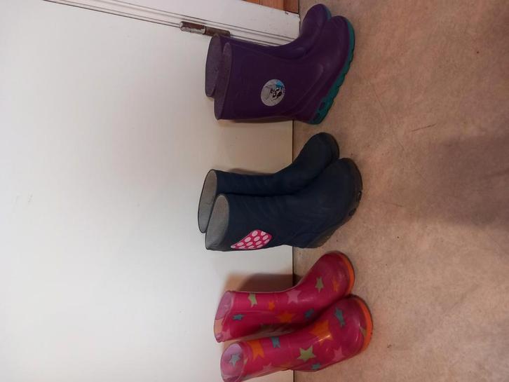 kinder regenlaarzen maat 25, 26 en 27, Kinderen en Baby's, Kinderkleding | Kinder-kledingpakketten, Gebruikt, Overige maten, Ophalen of Verzenden