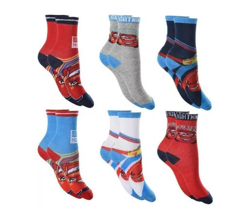 3 paar Disney Cars Sneakersokken - Mt 23/26 - 27/30 - 31/34, Kinderen en Baby's, Kinderkleding | Schoenen en Sokken, Nieuw, Sokken