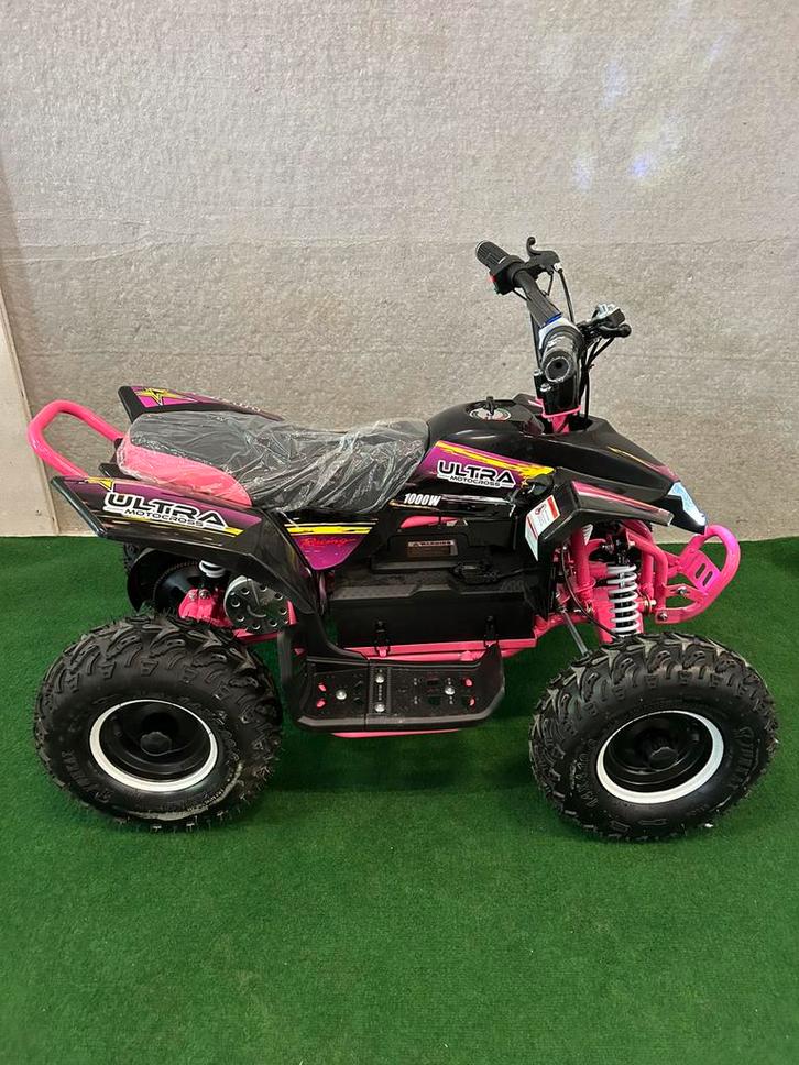 Nieuwe roze 1000 watt elektrische quad voor kinderen, Kinderen en Baby's, Speelgoed | Buiten | Accuvoertuigen, Nieuw, Ophalen