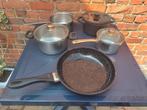 Braadpannen steelpannen kookpotten 5 stuks = 20 EUR, Ophalen, Zo goed als nieuw