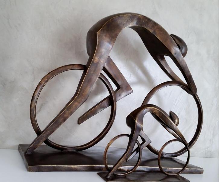 Alpe d'HuZes Herinnering - Beklimming - Wielrennen - Fietsen, Antiek en Kunst, Kunst | Designobjecten
