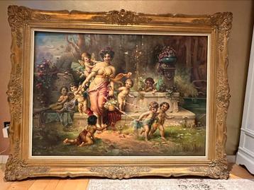Schilderij met puttis beschikbaar voor biedingen