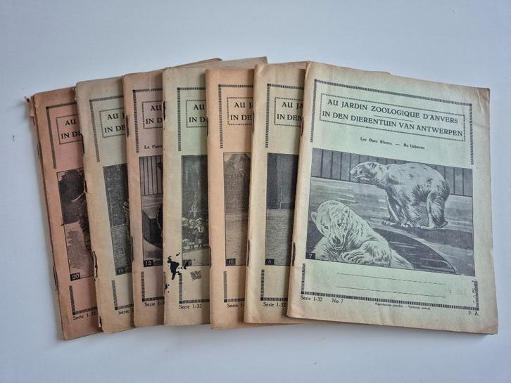 Dierentuin Zoo Antwerpen schoolschriften 8 stuks beschreven, Tickets en Kaartjes, Recreatie | Dierentuinen
