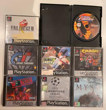 PS1 Games - 7 stuks o.a. Myst, Final Fantasy VIII, …