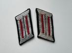 Kraagstukken artillerie heer wo2 tunic removed officier, Ophalen of Verzenden