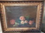 schilderij met rozen  gesigneerd Hoyez, Antiek en Kunst, Ophalen