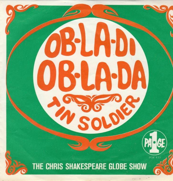 45T: Chris Shakespeare Glow Show: Ob-la-di ob-la-da   Garage, Cd's en Dvd's, Vinyl Singles, Gebruikt, Single, Rock en Metal, 7 inch